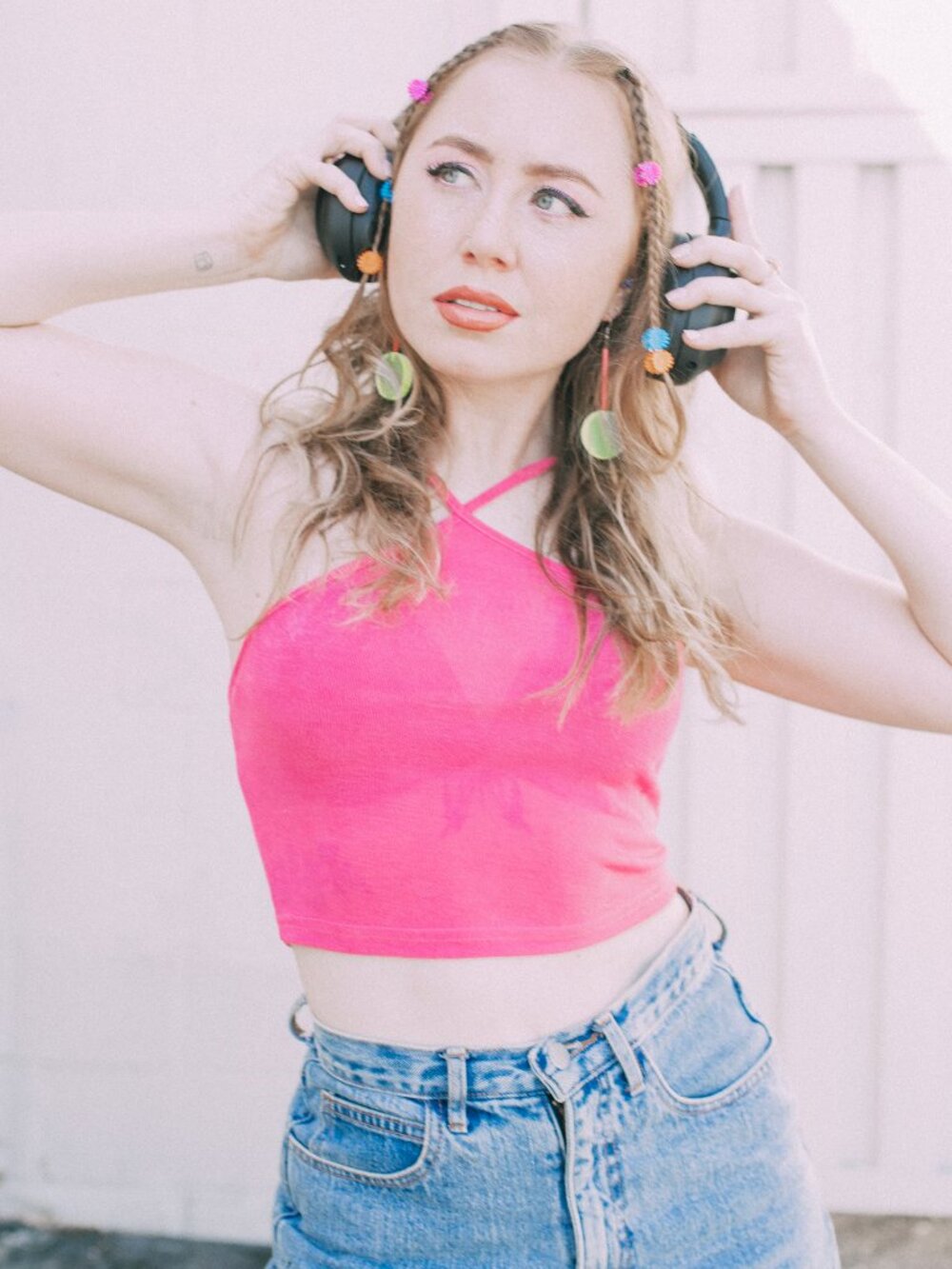 Cider Hot Pink Halter Top Size XS